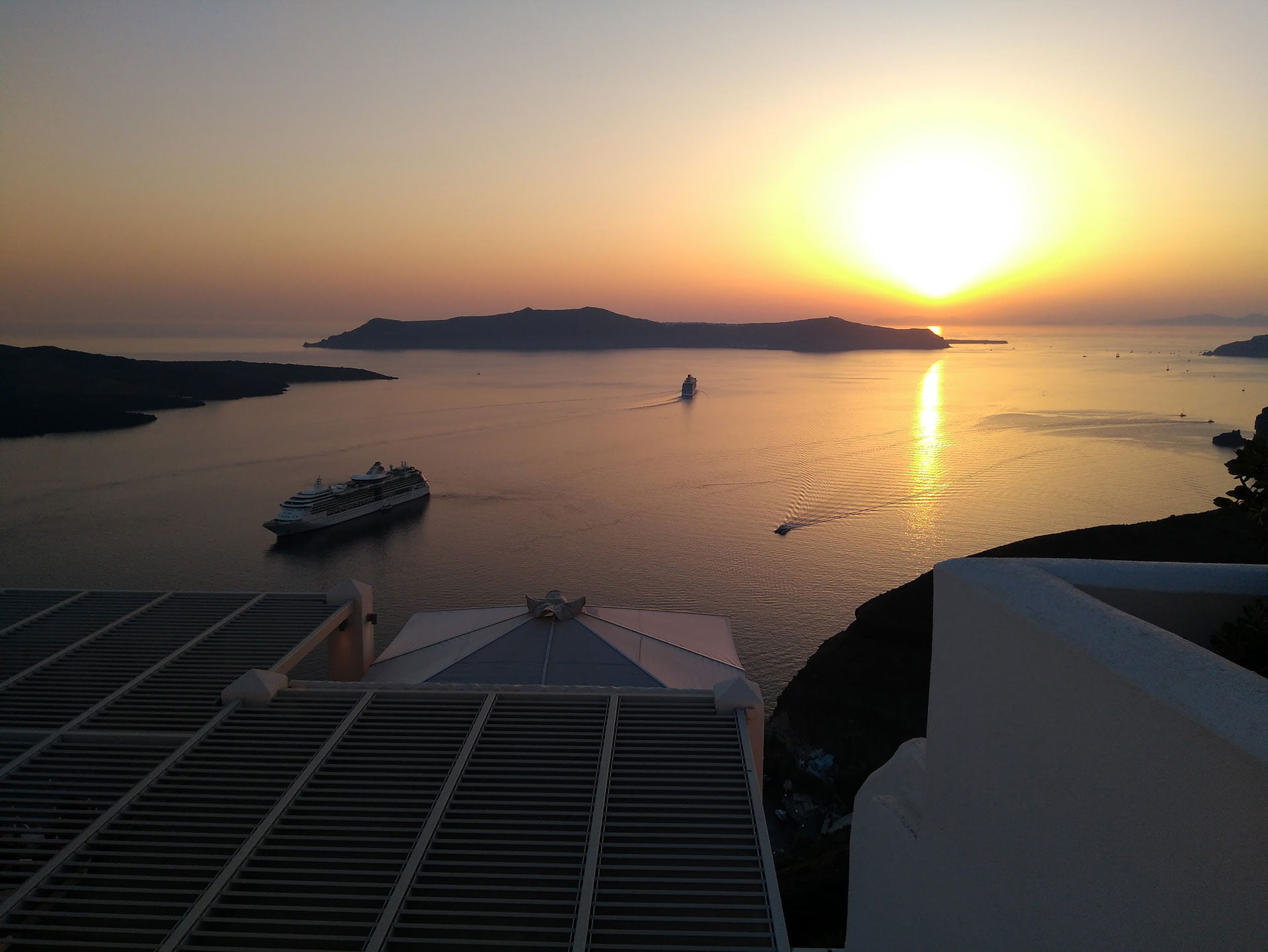 Santorini Sunset from Thira - Cyclades, Greece - 1907092025
