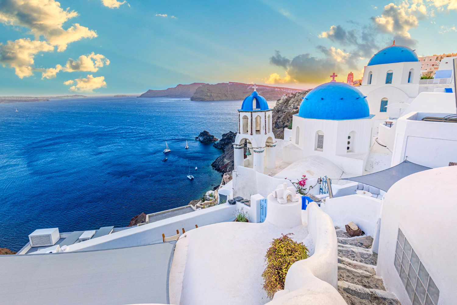 Oia Town On Santorini - Cyclades, Greece