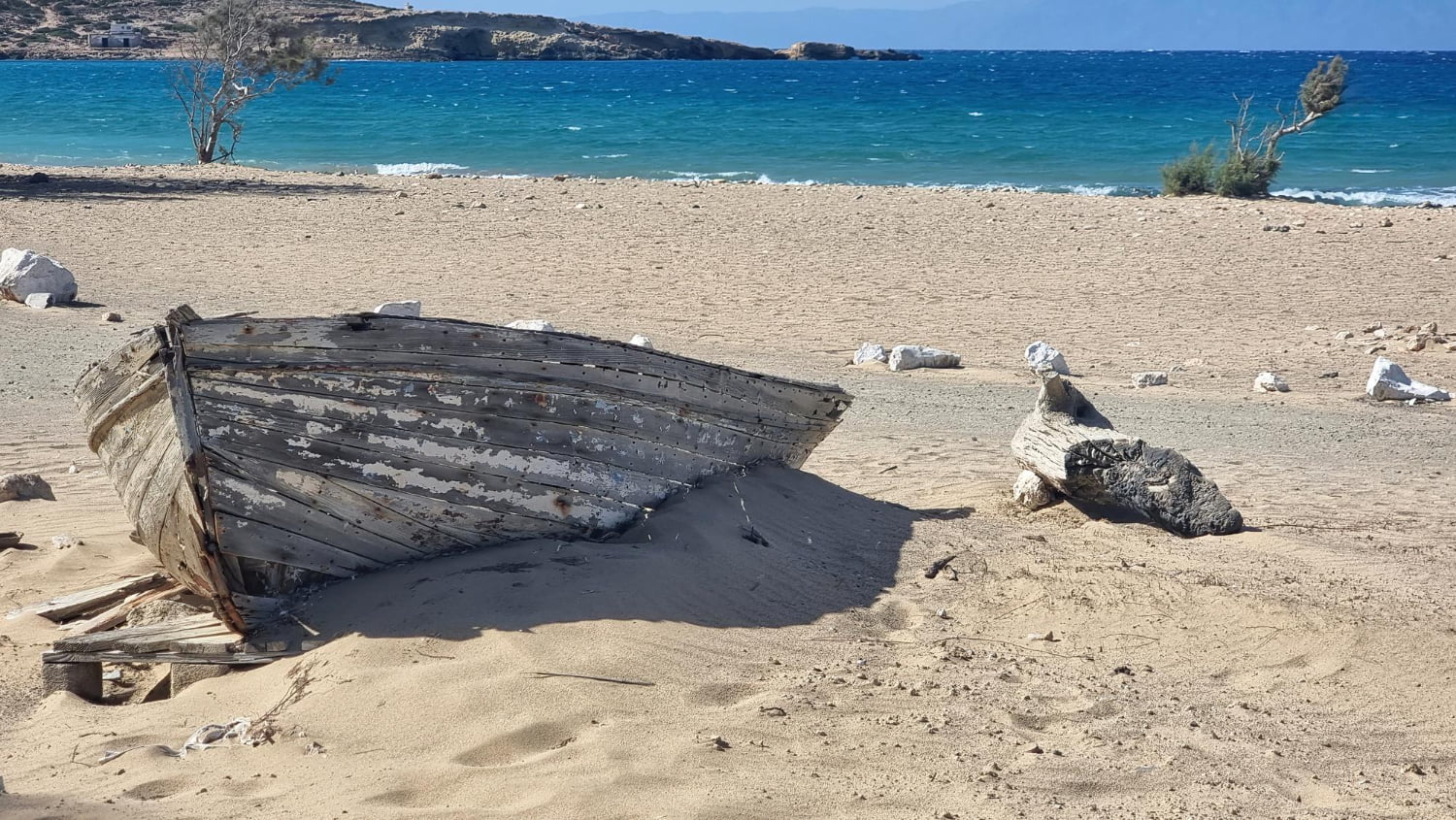 Sarakiniko Nudist Beach in Gavdos - Crete, Greece - 68940