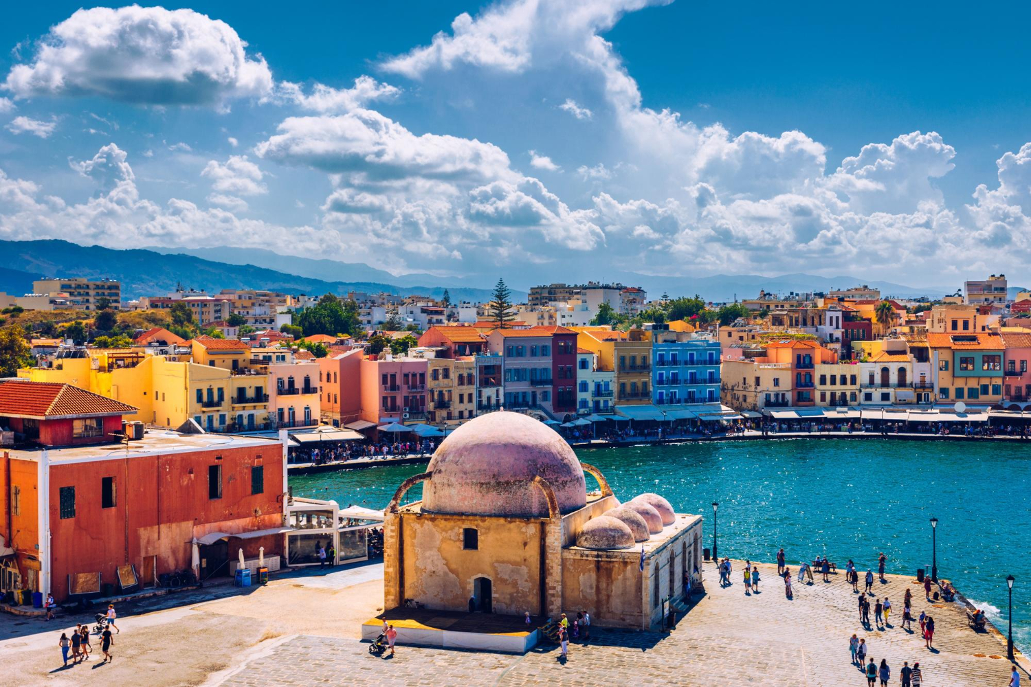 Old Venetian Harbour in Chania - Crete, Greece - 1991